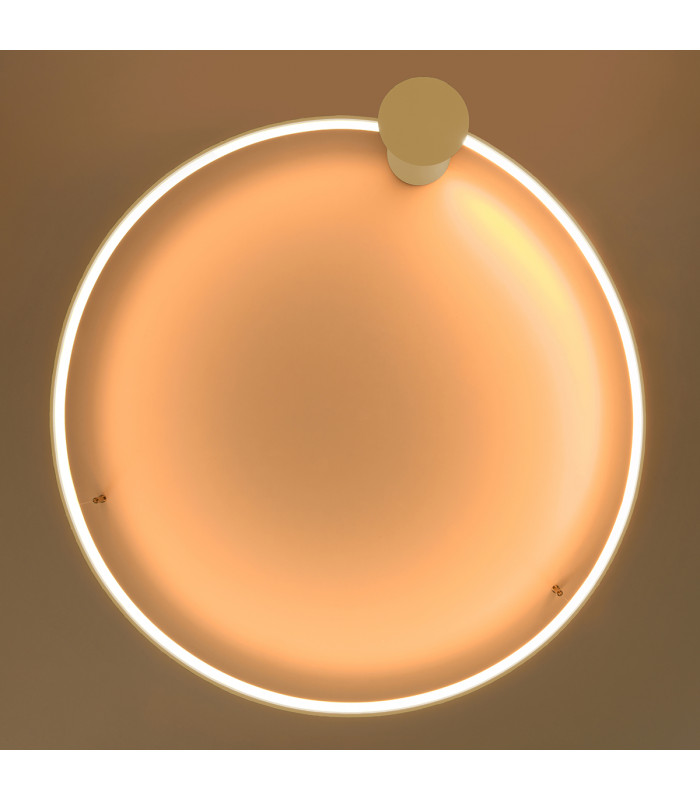 Rio Integrated Led Semi Flush Light Golden-8