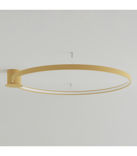 Rio Integrated Led Semi Flush Light Golden-2
