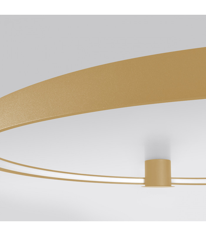 Rio Integrated Led Semi Flush Light Golden-6