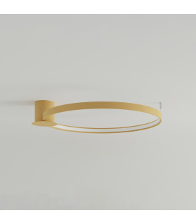 Rio Integrated Led Semi Flush Light Golden-2