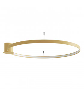 Rio Integrated Led Semi Flush Light Golden-1