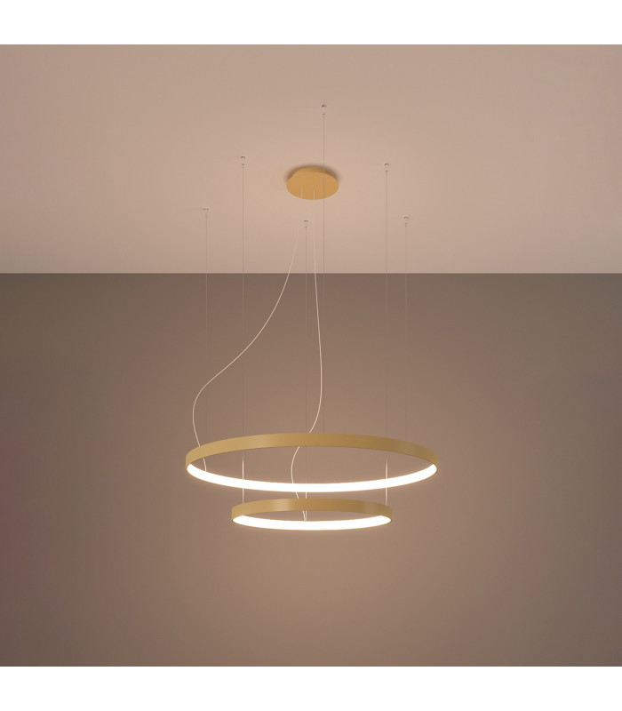 Rio Integrated Led Pendant Ceiling Light Golden-3