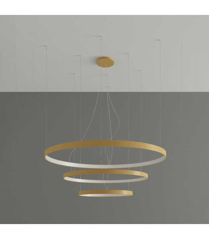 Rio Integrated Led Pendant Ceiling Light Golden-2