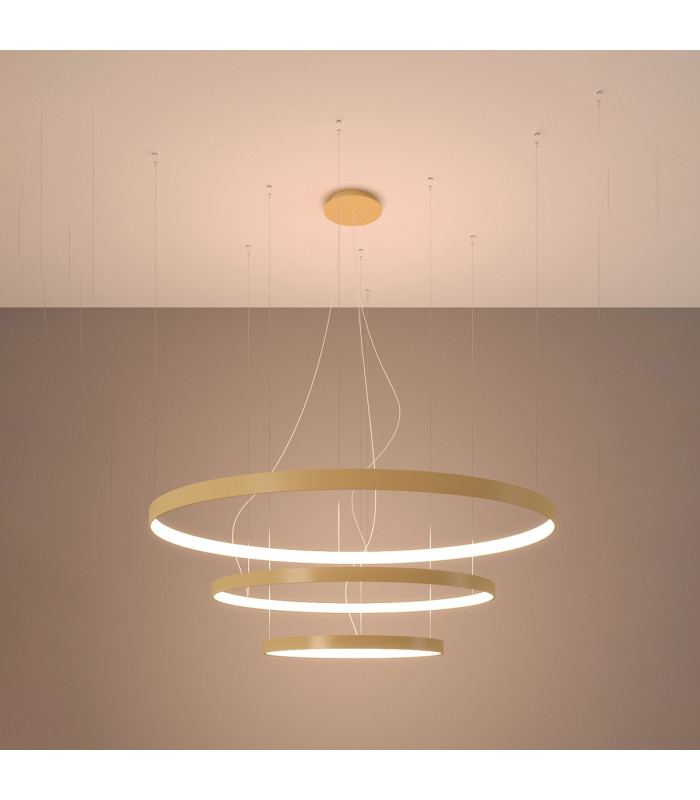 Rio Integrated Led Pendant Ceiling Light Golden-3
