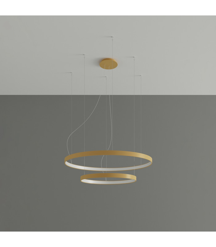 Rio Integrated Led Pendant Ceiling Light Golden-2