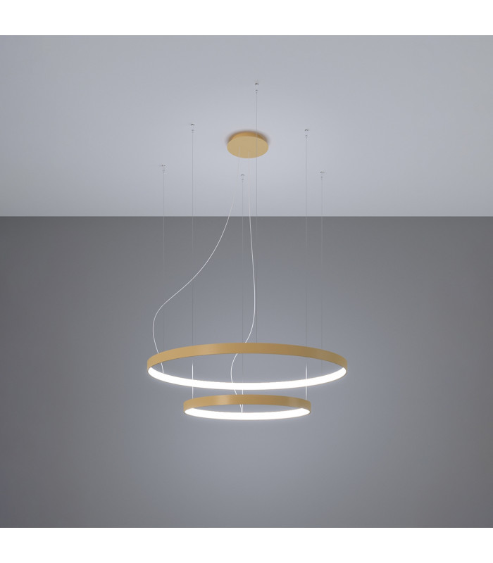 Rio Integrated Led Pendant Ceiling Light Golden-3