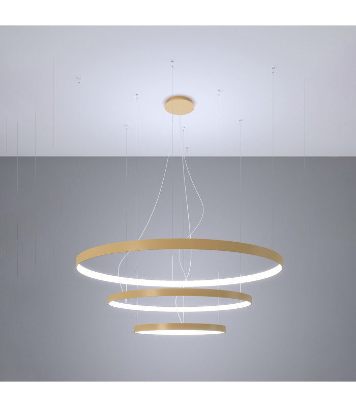 Rio Integrated Led Pendant Ceiling Light Golden-3
