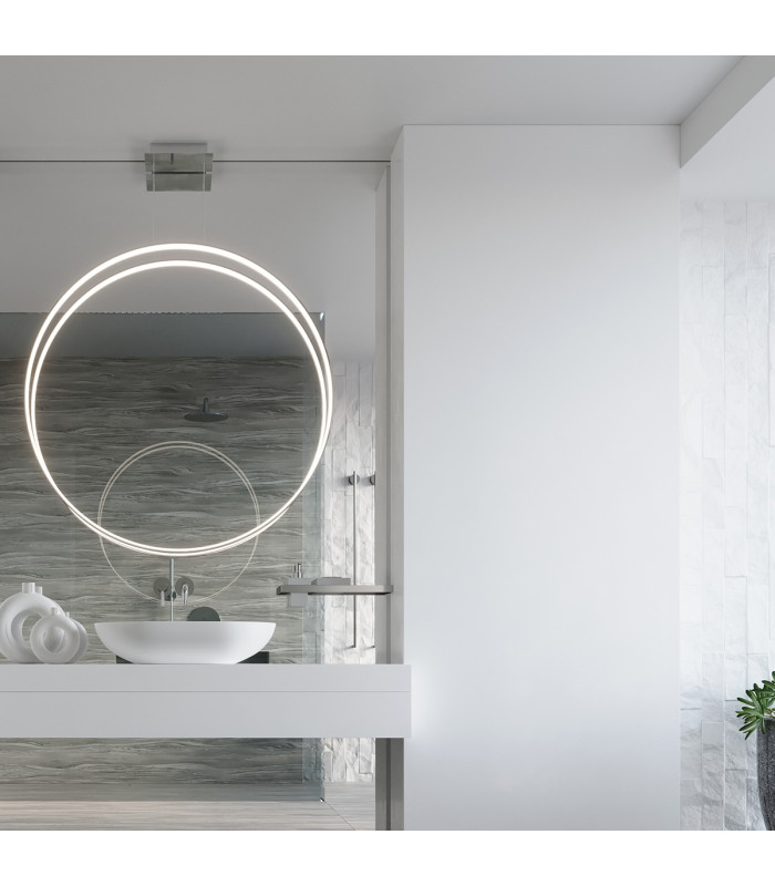 Rio Integrated Led Pendant Ceiling Light Chrome-13