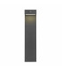 Top LED Outdoor Bollard Urban grey Sandblasted Warm-White 3000K IP44-4