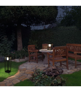 Bow LED Outdoor Bollard Urban grey Opal Warm-White 3000K IP44-2