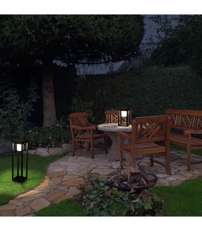 Bow LED Outdoor Bollard Urban grey Opal Warm-White 3000K IP44-2
