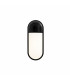 Vit Outdoor Flush Wall Lamp Black White Opal IP44-3