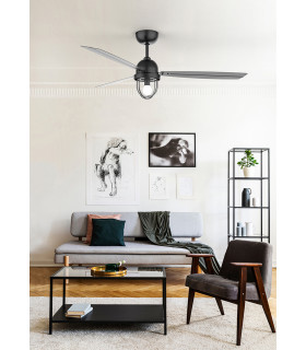 Mariner LED Ceiling Fan Black With E27 Lamp-2