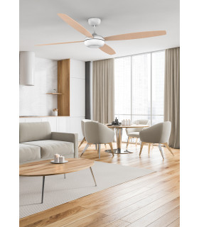 Kudari 4 Blade Ceiling Fan White Sandblasted-2