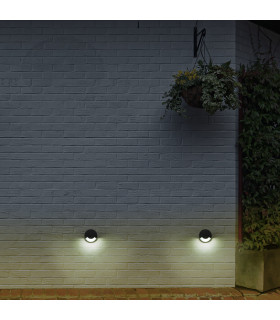Sort LED Outdoor Recessed Ground Light Black Sandblasted Warm-White 3000K IP65-2
