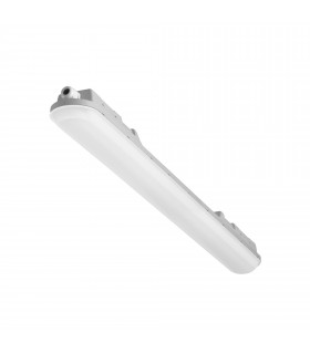Pop 1160mm LED Outdoor Linear Batten Light Grey Neutral-White 4000K IP65-1