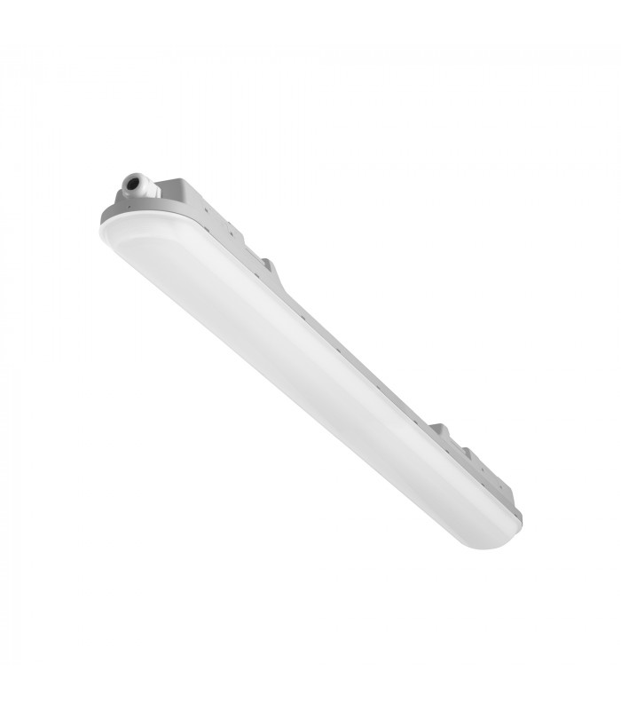 Pop 1160mm LED Outdoor Linear Batten Light Grey Neutral-White 4000K IP65-1