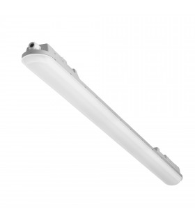 Pop 1460mm LED Outdoor Linear Batten Light Grey Neutral-White 4000K IP65-1