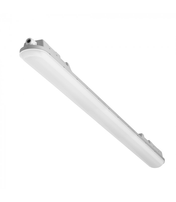 Pop 1460mm LED Outdoor Linear Batten Light Grey Neutral-White 4000K IP65-1