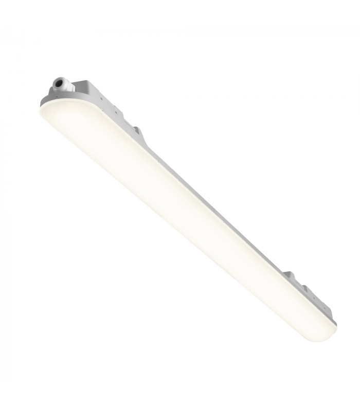 Pop 1460mm LED Outdoor Linear Batten Light Grey Neutral-White 4000K IP65-4