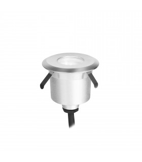 Senya 59mm LED Outdoor Recessed Ground Light Aluminium Tinted Warm-White 3000K IP65-IP67-1