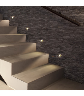 Senya 59mm LED Outdoor Recessed Ground Light Aluminium Tinted Warm-White 3000K IP65-IP67-2