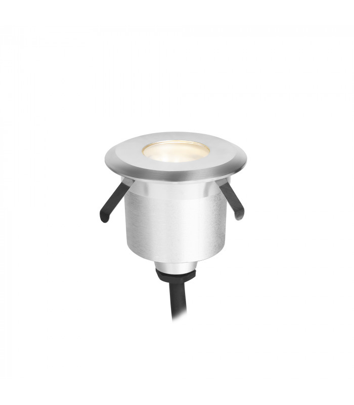 Senya 59mm LED Outdoor Recessed Ground Light Aluminium Tinted Warm-White 3000K IP65-IP67-4