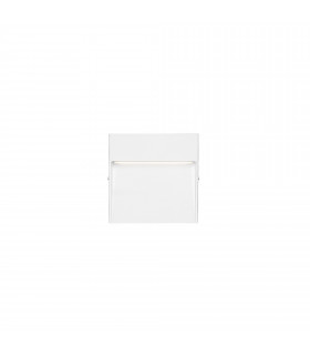 Nod Square LED Outdoor Recessed Wall Lamp White Opal Warm-White 3000K IP65-2