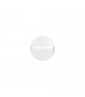 Nod Round LED Outdoor Recessed Wall Lamp White Opal Warm-White 3000K IP65-2