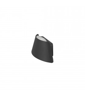 Courbe LED Outdoor Up Down Wall Lamp Urban grey Opal Warm-White 3000K IP65-1