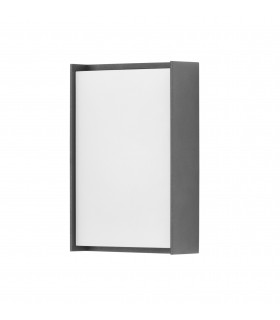 Block LED Outdoor Flush Wall Lamp Antracita Opal Neutral-White 4000K IP65-1