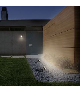 Tilt LED Outdoor Flush Wall Lamp Urban grey Opal Neutral-White 4000K IP44-2