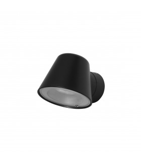 Cone Outdoor Down Wall Lamp Black IP54-1