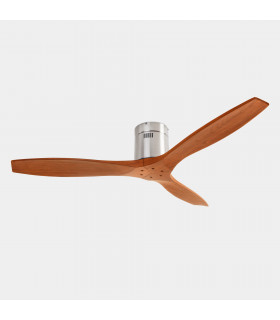 Stem 3 Blade Ceiling Fan Satin nickel White