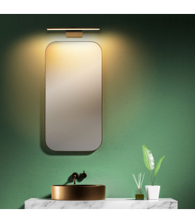 Nora LED Bathroom Over Mirror Light Black Tinted Neutral-White 4000K IP44-2