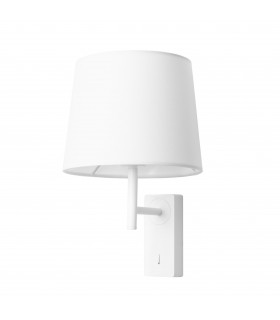 Aura Wall Lamp with Shade White E27-1