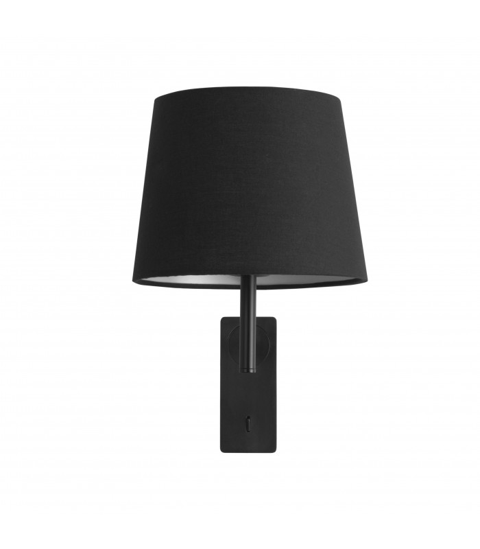 Aura Wall Lamp with Shade Black E27-4