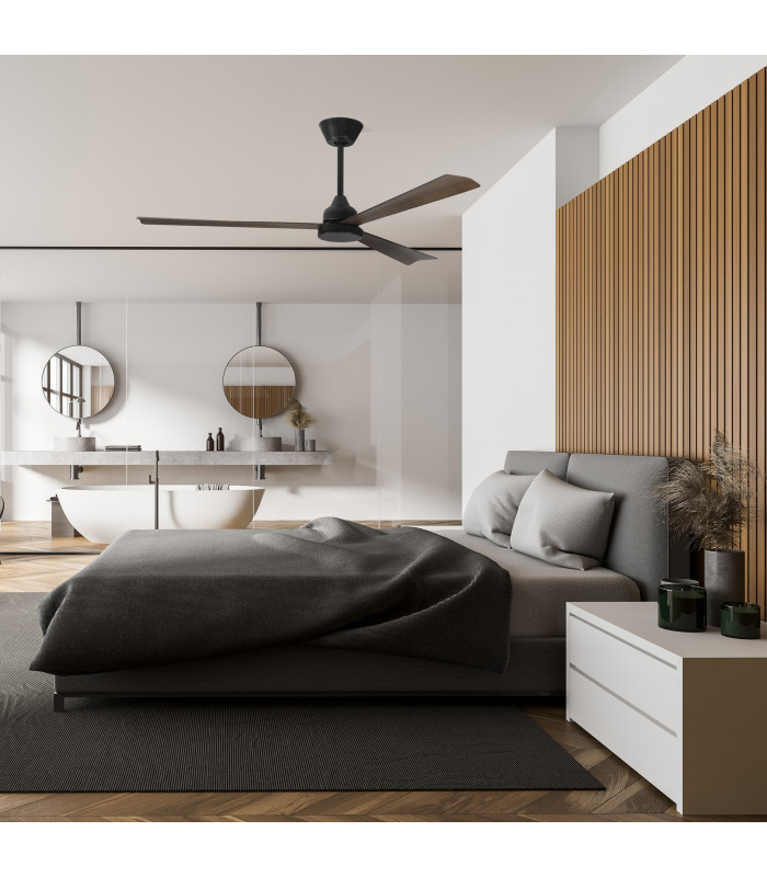 Shadow 3 Blade Ceiling Fan Brown Opal-2