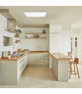 Square Eco LED Integrated LED Panel White Opal white Neutral-White 4000K-2
