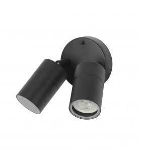 Pixa Outdoor 2 Light Adjustable Spotlight Black IP44-1