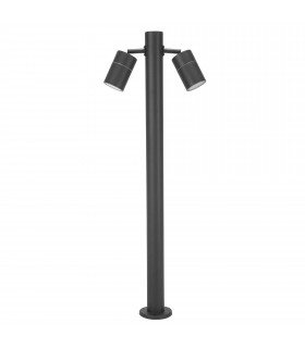 Pixa Outdoor 2 Light Bollard Black IP44-1