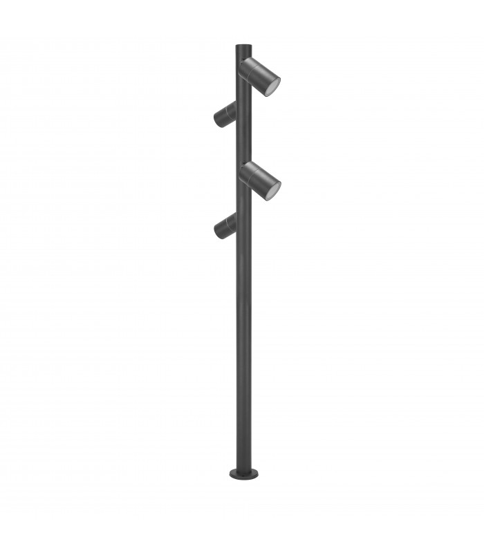 Pixa Outdoor 4 Light Bollard Black IP44