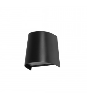 Prisma Outdoor Up Down Wall Lamp Black Tinted IP65-1