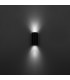 Foix Outdoor Up Down Wall Lamp Black Tinted IP65-3