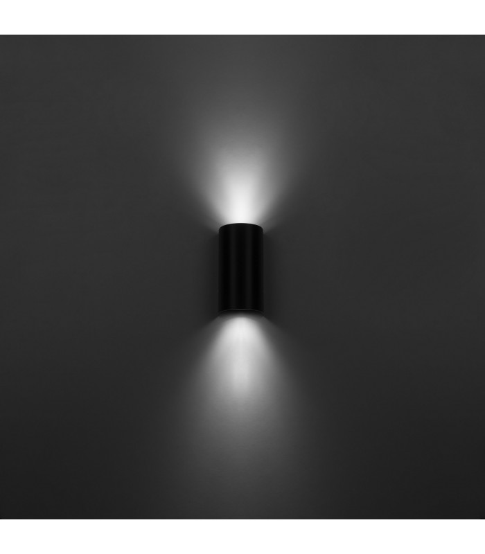 Foix Outdoor Up Down Wall Lamp Black Tinted IP65-3