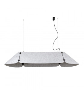 Fonovia Integrated LED Straight Bar Pendants Grey-1