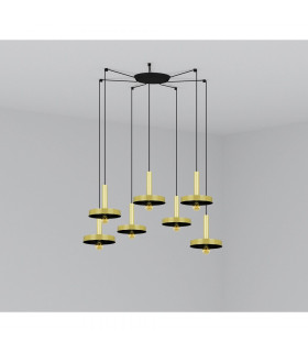 Whizz Cluster Pendant Ceiling Light Gold-1