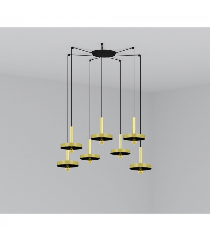 Whizz Cluster Pendant Ceiling Light Gold-1