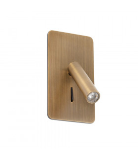 Suau Integrated LED Reading Light Wall Light Bronze-1