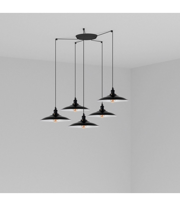 Lang Cluster Pendant Ceiling Light Black-1
